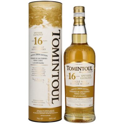 Tomintoul 16 Jahre The Gentle Dram - Limitierte Edition - Single Malt Scotch Whisky Tomintoul 16 Jahre The Gentle Dram - Limitierte Edition - Single Malt Scotch Whisky