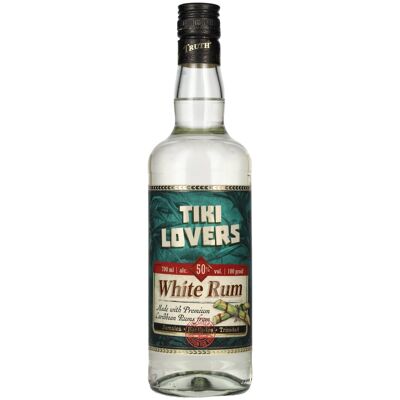 Tiki Lovers Rum Tiki Lovers White Rum Finest Caribbean Rum 50% Vol. 0,7l Tiki Lovers Rum Tiki Lovers White Rum Finest Caribbean Rum 50% Vol. 0,7l