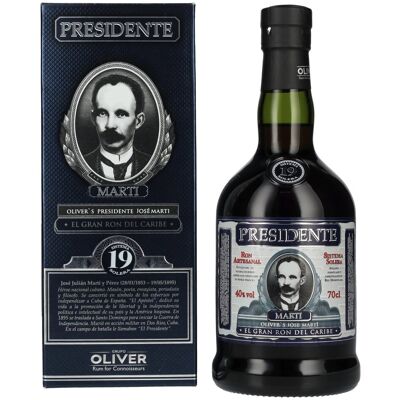 Presidente Rum Presidente Marti 19 Sistema Solera 40% Vol. 0,7l in Geschenkbox Presidente Rum Presidente Marti 19 Sistema Solera 40% Vol. 0,7l in Geschenkbox