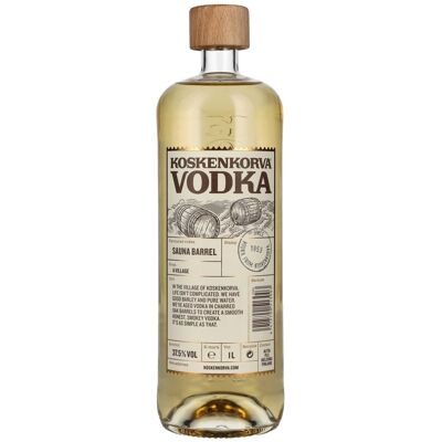 Koskenkorva Vodka SAUNA BARREL 37,5% Vol. 1l Koskenkorva Vodka SAUNA BARREL 37,5% Vol. 1l