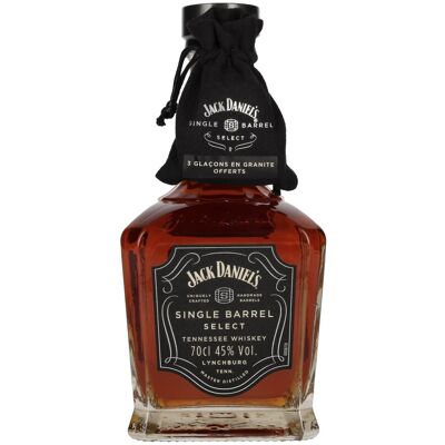 Jack Daniel's Select Single Barrel Tennessee Whiskey - 45% Vol. 0,7l mit Whisky Stones Jack Daniel's Select Single Barrel Tennessee Whiskey - 45% Vol. 0,7l mit Whisky Stones