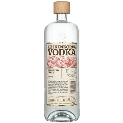 Koskenkorva Vodka LINGONBERRY SPRUCE Flavoured 37,5% Vol. 1l Koskenkorva Vodka LINGONBERRY SPRUCE Flavoured 37,5% Vol. 1l