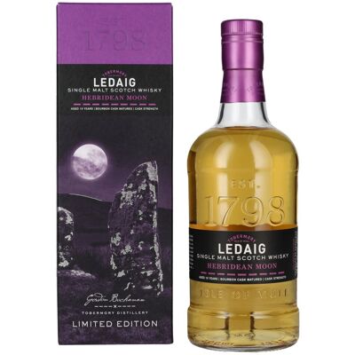 Ledaig Whisky Ledaig 10 Years Old HEBRIDEAN MOON Single Malt Limited Edition 58,8% Vol. 0,7l in Geschenkbox Ledaig Whisky Ledaig 10 Years Old HEBRIDEAN MOON Single Malt Limited Edition 58,8% Vol. 0,7l in Geschenkbox
