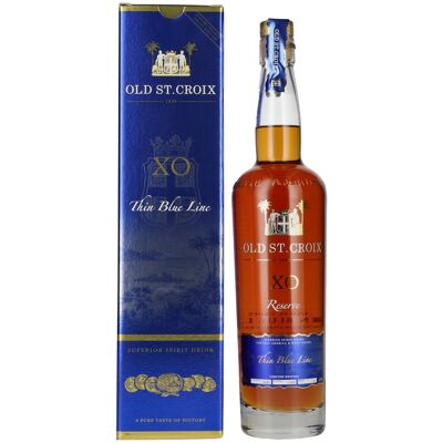 Old St. Croix A.H. Riise X.O. THE THIN BLUE LINE Spirit Drink 40% Vol. 0,7l in Geschenkbox Old St. Croix A.H. Riise X.O. THE THIN BLUE LINE Spirit Drink 40% Vol. 0,7l in Geschenkbox