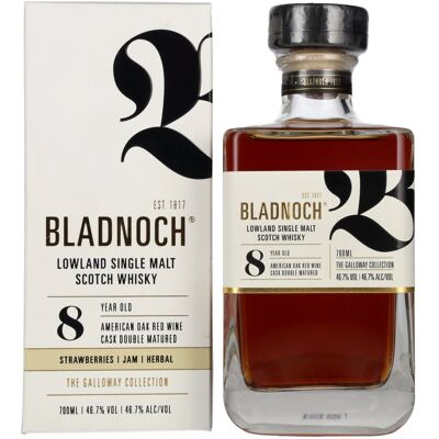 Bladnoch Whisky Bladnoch 8 Years Old Lowland Single Malt American Red Wine Cask 46,7% Vol. 0,7l in Geschenkbox Bladnoch Whisky Bladnoch 8 Years Old Lowland Single Malt American Red Wine Cask 46,7% Vol. 0,7l in Geschenkbox