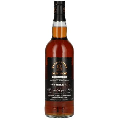 Signatory Vintage 100 Proof Edition SPEYSIDE (M) 17 Years Old Single Malt #16 2008 57,1% Vol. 0,7l Signatory Vintage 100 Proof Edition SPEYSIDE (M) 17 Years Old Single Malt #16 2008 57,1% Vol. 0,7l
