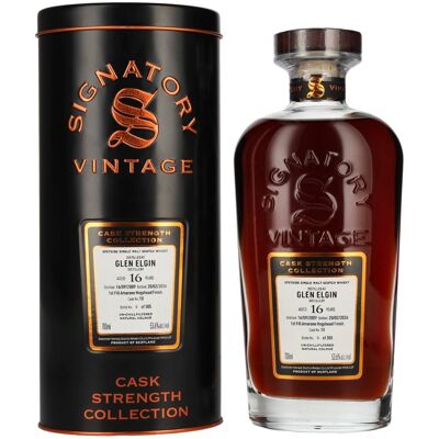Signatory Vintage GLEN ELGIN 16 Years Old Cask Strength Collection #10 2009 53,6% Vol. 0,7l in Tinbox Signatory Vintage GLEN ELGIN 16 Years Old Cask Strength Collection #10 2009 53,6% Vol. 0,7l in Tinbox