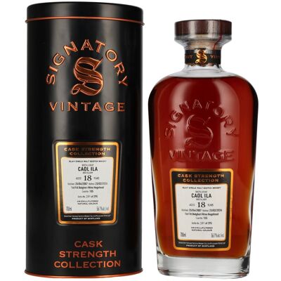 Signatory Vintage CAOL ILA 18 Years Old Cask Strength Collection #105 2007 56,1% Vol. 0,7l in Tinbox Signatory Vintage CAOL ILA 18 Years Old Cask Strength Collection #105 2007 56,1% Vol. 0,7l in Tinbox