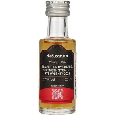 Templeton Rye Whiskey Templeton Rye Barrel Strength Straight Rye Whiskey 2022 57,3% Vol. 0,02l Templeton Rye Whiskey Templeton Rye Barrel Strength Straight Rye Whiskey 2022 57,3% Vol. 0,02l