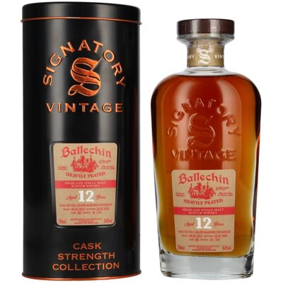 Signatory Vintage BALLECHIN 12 Years Old Cask Strength 1st Fill Grand Marnier #201 2013 58,8% Vol. 0,7l in Tinbox Signatory Vintage BALLECHIN 12 Years Old Cask Strength 1st Fill Grand Marnier #201 2013 58,8% Vol. 0,7l in Tinbox