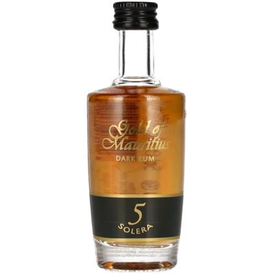 Gold of Mauritius 5 Solera Dark Rum 40% Vol. 0,05l Gold of Mauritius 5 Solera Dark Rum 40% Vol. 0,05l