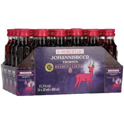 St. Hubertus Likör St. Hubertus JOHANNISBEER Tropfen Beeren-Likör 15,3% Vol. 24x0,02l St. Hubertus Likör St. Hubertus JOHANNISBEER Tropfen Beeren-Likör 15,3% Vol. 24x0,02l