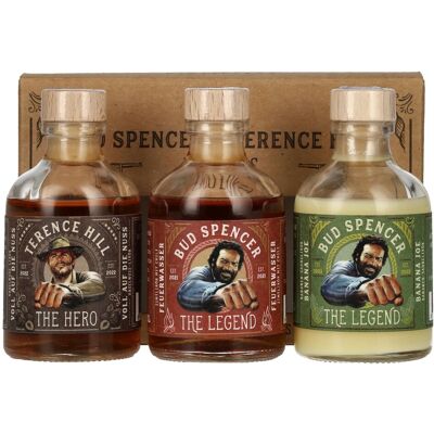 Bud Spencer & Terence Hill Miniset Likör 25% Vol. 3x0,05l in Geschenkbox Bud Spencer & Terence Hill Miniset Likör 25% Vol. 3x0,05l in Geschenkbox