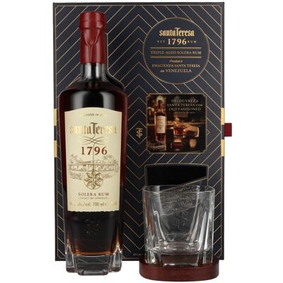 Santa Teresa 1796 Rum Santa Teresa 1796 Solera Rum 40% Vol. 0,7l in Geschenkbox mit Glas Santa Teresa 1796 Rum Santa Teresa 1796 Solera Rum 40% Vol. 0,7l in Geschenkbox mit Glas