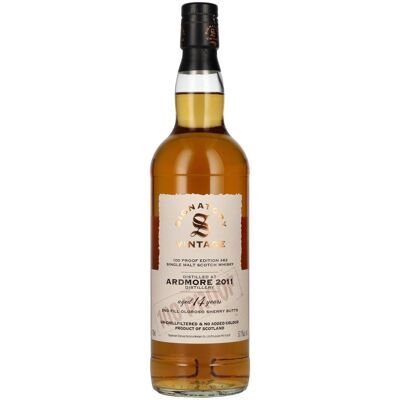 Signatory Vintage 100 Proof Edition ARDMORE 14 Years Old Single Malt #62 2011 57,1% Vol. 0,7l Signatory Vintage 100 Proof Edition ARDMORE 14 Years Old Single Malt #62 2011 57,1% Vol. 0,7l