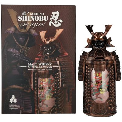 Shinobu Whisky The Koshi-No Shinobu SHOGUN Malt Whisky Mizunara Wood Oak Cask Finish 43% Vol. 0,7l in Geschenkbox Shinobu Whisky The Koshi-No Shinobu SHOGUN Malt Whisky Mizunara Wood Oak Cask Finish 43% Vol. 0,7l in Geschenkbox