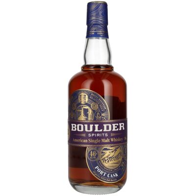 Boulder Spirits American Single Malt PORT CASK FINISH Whiskey 46% Vol. 0,7l Boulder Spirits American Single Malt PORT CASK FINISH Whiskey 46% Vol. 0,7l