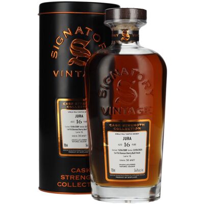 Signatory Vintage JURA 16 Years Old 1st Fill Oloroso Sherry Butt Cask Strength #16 2009 54,4% Vol. 0,7l in Tinbox Signatory Vintage JURA 16 Years Old 1st Fill Oloroso Sherry Butt Cask Strength #16 2009 54,4% Vol. 0,7l in Tinbox