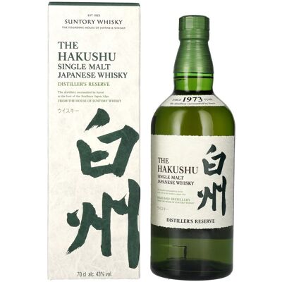 The House of Suntory Suntory The Hakushu DISTILLER'S RESERVE Single Malt Japanese Whisky 43% Vol. 0,7l in Geschenkbox The House of Suntory Suntory The Hakushu DISTILLER'S RESERVE Single Malt Japanese Whisky 43% Vol. 0,7l in Geschenkbox