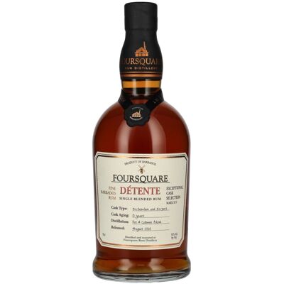 Foursquare Rum Foursquare 10 Years Old DÉTENTE Single Blended Rum 51% Vol. 0,7l Foursquare Rum Foursquare 10 Years Old DÉTENTE Single Blended Rum 51% Vol. 0,7l