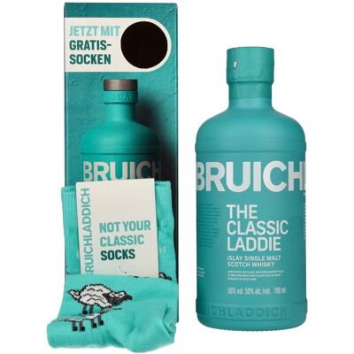 Bruichladdich Whisky Bruichladdich THE CLASSIC LADDIE Scottish Barley Unpeated Islay Single Malt 50% Vol. 0,7l in Geschenkbox mit Socken Bruichladdich Whisky Bruichladdich THE CLASSIC LADDIE Scottish Barley Unpeated Islay Single Malt 50% Vol. 0,7l in Geschenkbox mit Socken