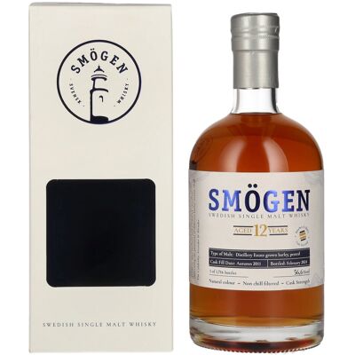 SMÖGEN 12 Years Old Distillery Estate Barley Swedish Single Malt Whisky 56,6% Vol. 0,5l in Geschenkbox SMÖGEN 12 Years Old Distillery Estate Barley Swedish Single Malt Whisky 56,6% Vol. 0,5l in Geschenkbox
