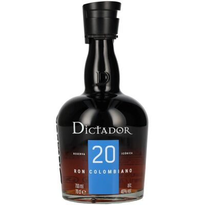 Dictador Rum Dictador 20 Years Old Reserva Icónica Ron Colombiano 40% Vol. 0,7l Dictador Rum Dictador 20 Years Old Reserva Icónica Ron Colombiano 40% Vol. 0,7l