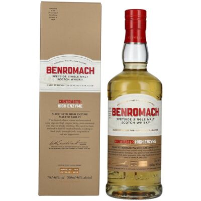 Benromach 12 Years Old HIGH ENZYME 1st fill Bourbon Barrels Speyside Single Malt 2012 46% Vol. 0,7l in Geschenkbox Benromach 12 Years Old HIGH ENZYME 1st fill Bourbon Barrels Speyside Single Malt 2012 46% Vol. 0,7l in Geschenkbox
