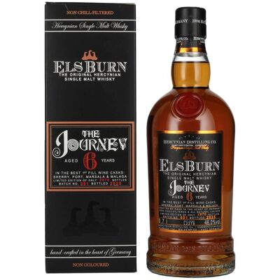 Elsburn 6 Years Old THE JOURNEY Single Malt Batch No. 001 2025 46% Vol. 0,7l in Geschenkbox Elsburn 6 Years Old THE JOURNEY Single Malt Batch No. 001 2025 46% Vol. 0,7l in Geschenkbox
