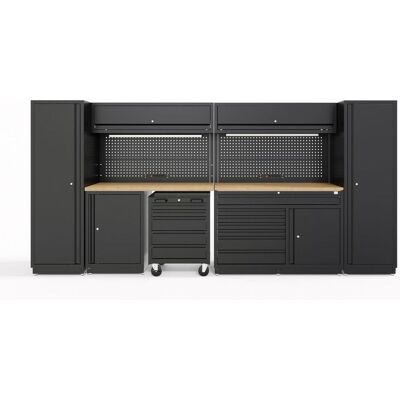 HBM modulares Werkstattsystem 13-teilig, schwarz HBM modulares Werkstattsystem 13-teilig, schwarz