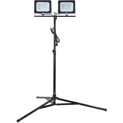 HBM doppelte LED baulampe mit stativ 5000 K HBM doppelte LED baulampe mit stativ 5000 K