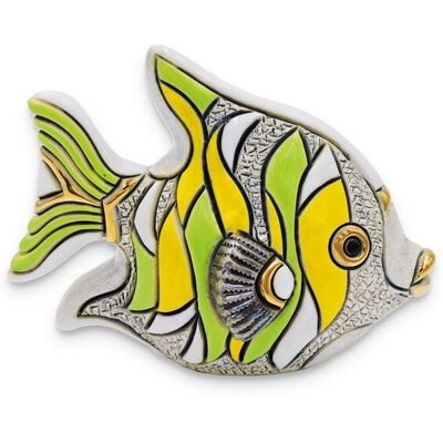 De Rosa Rinconada - Pesce Angelo Verde - Keramikskulptur De Rosa Rinconada - Pesce Angelo Verde - Keramikskulptur
