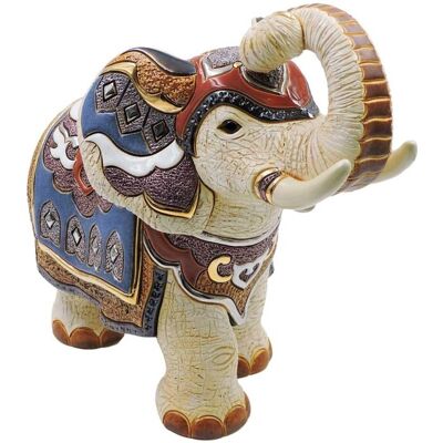 Weißer Indischer Elefant Keramikskulptur Limitierte Auflage - De Rosa Rinconada Weißer Indischer Elefant Keramikskulptur Limitierte Auflage - De Rosa Rinconada