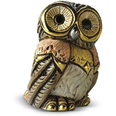 Baby Östliche Eule Keramikskulptur De Rosa - De Rosa Rinconada Baby Östliche Eule Keramikskulptur De Rosa - De Rosa Rinconada