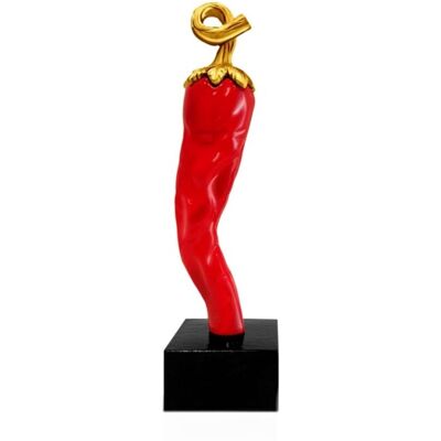 Valenti Argenti - Dekorative Chili Pfeffer Skulptur - 24cm Valenti Argenti - Dekorative Chili Pfeffer Skulptur - 24cm