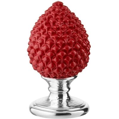 Valenti Argenti Harz Pinienzapfen Skulptur Rot - Skulptur Valenti Argenti Harz Pinienzapfen Skulptur Rot - Skulptur