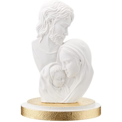 Heilige Familie Skulptur aus Goldfarbenem Emailleharz - Argenteria MB Heilige Familie Skulptur aus Goldfarbenem Emailleharz - Argenteria MB