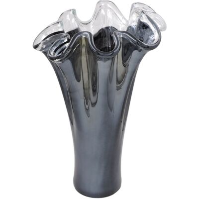 Schwarzes Glasvasen-Taschentuchmodell der Marke Tammaro Home - Tammaro Home Schwarzes Glasvasen-Taschentuchmodell der Marke Tammaro Home - Tammaro Home