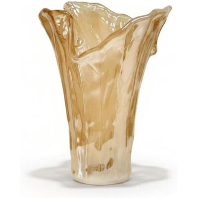 Murano Glas Vase Honig Wirbel - Tammaro Home Murano Glas Vase Honig Wirbel - Tammaro Home
