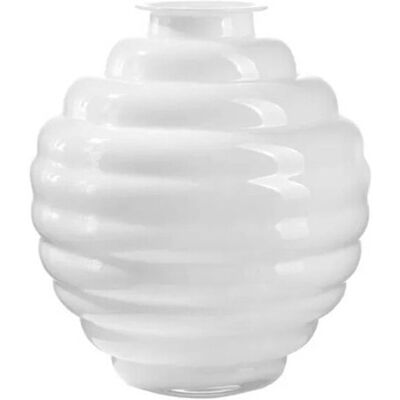 Weiße Ringvase OL02989 ONLYLUX - ONLYLUX Weiße Ringvase OL02989 ONLYLUX - ONLYLUX