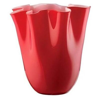 Opalvase Wave aus Rotem Mundgeblasenem Glas OL03095ONLYLUX - ONLYLUX Opalvase Wave aus Rotem Mundgeblasenem Glas OL03095ONLYLUX - ONLYLUX