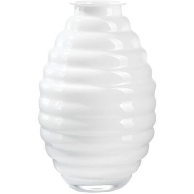 ONLYLUX Weiße Opal-Ringvase OL03007 - ONLYLUX ONLYLUX Weiße Opal-Ringvase OL03007 - ONLYLUX