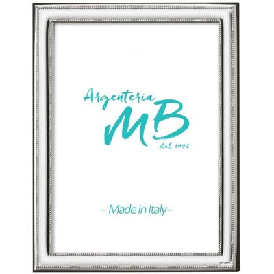 Argenteria MB Silber Bilderrahmen 10x15 mit Perlenrand Argenteria MB Silber Bilderrahmen 10x15 mit Perlenrand