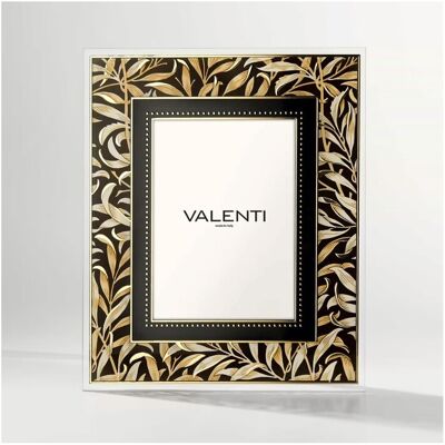 Goldene Blätter Fotorahmen mit Glasrahmen 13x18 - Valenti Argenti Goldene Blätter Fotorahmen mit Glasrahmen 13x18 - Valenti Argenti