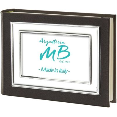 Braunes Fotoalbum mit Personalisierbarem Hochglanzrahmen - Argenteria MB Braunes Fotoalbum mit Personalisierbarem Hochglanzrahmen - Argenteria MB