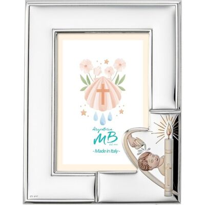 Tauffotorahmen mit Kerze und Kind Personalisierter Rahmen mit Namensgravur cm 10 x 15 - Argenteria MB Tauffotorahmen mit Kerze und Kind Personalisierter Rahmen mit Namensgravur cm 10 x 15 - Argenteria MB