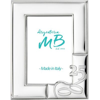 Bilderrahmen zum 25 Hochzeitstag Personalisierter Rahmen mit Gravur cm 10 x 15 - Argenteria MB Bilderrahmen zum 25 Hochzeitstag Personalisierter Rahmen mit Gravur cm 10 x 15 - Argenteria MB