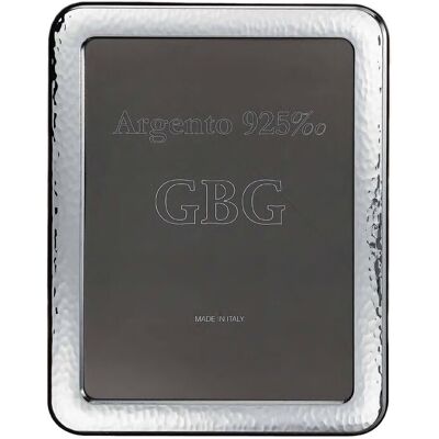 Gehämmerter Bilderrahmen aus 925er Sterlingsilber mit Abgerundeten Ecken, 18 x 24 cm - Argenteria MB Gehämmerter Bilderrahmen aus 925er Sterlingsilber mit Abgerundeten Ecken, 18 x 24 cm - Argenteria MB
