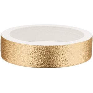 Rundes Material Weiß Und Gold Leere Taschen - Argenteria Mb Rundes Material Weiß Und Gold Leere Taschen - Argenteria Mb
