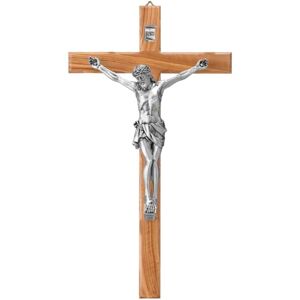 Valenti Argenti Silber Resin Olivenholz Kruzifix 35 cm Valenti Argenti Silber Resin Olivenholz Kruzifix 35 cm
